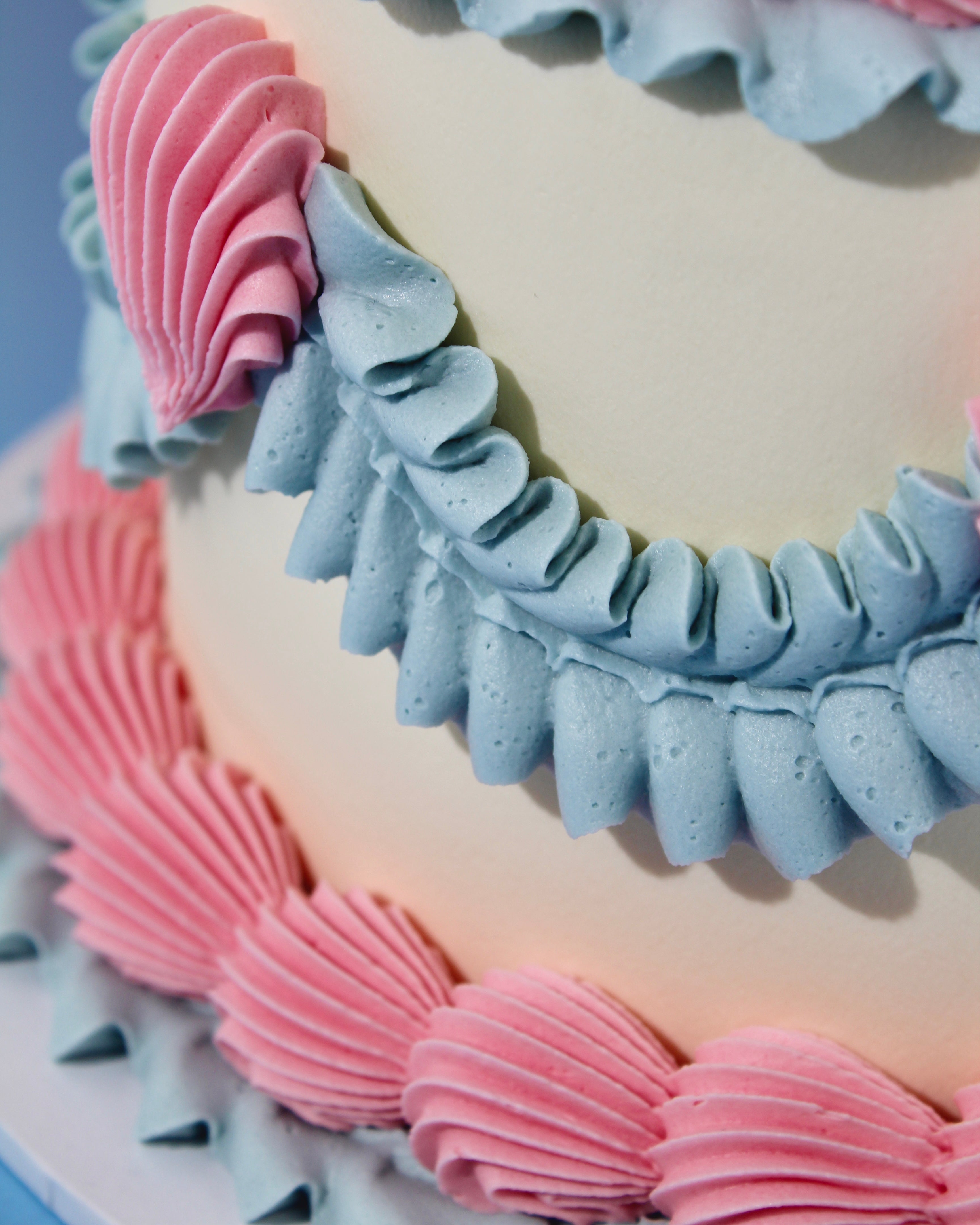 Vintage Blue & Pink Cake