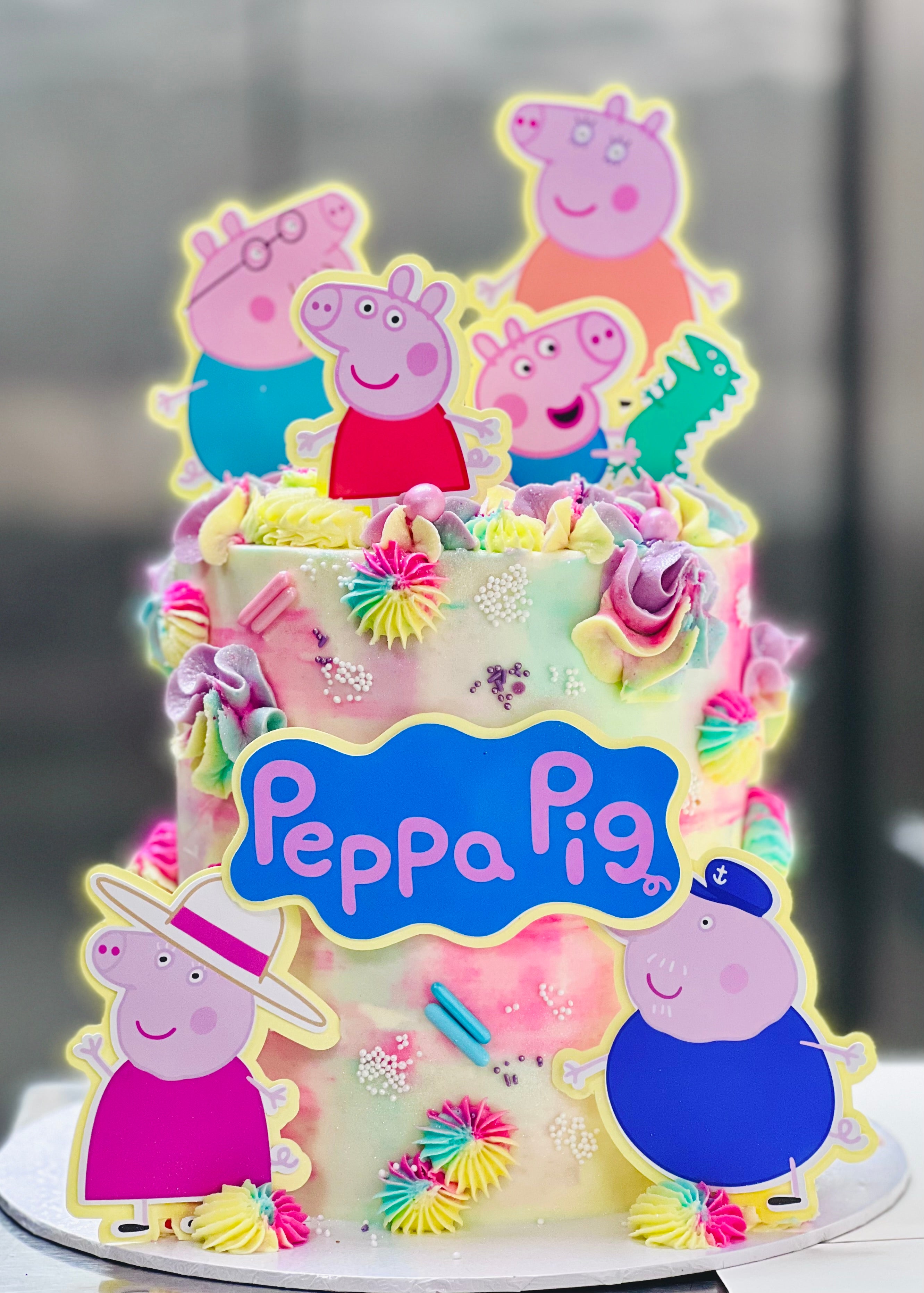 Peppa Family Cake - CakeIndulge PH